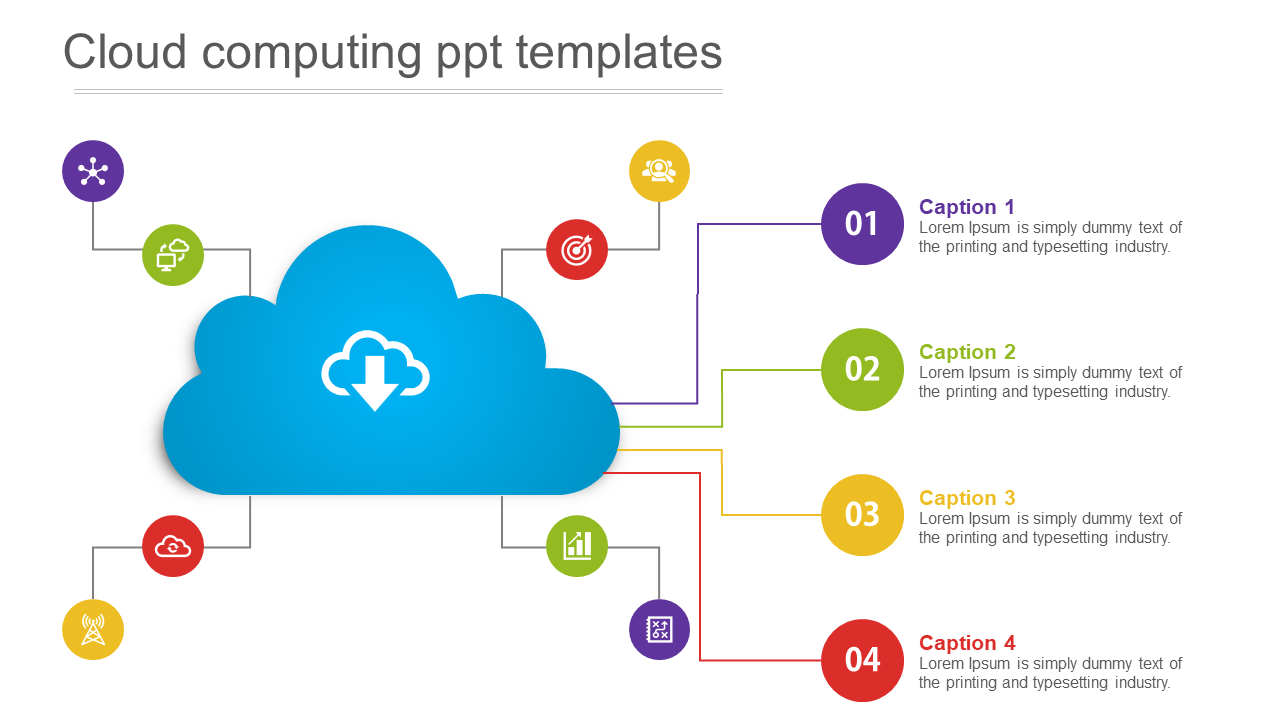 A Professional Cloud Computing PPT Templates